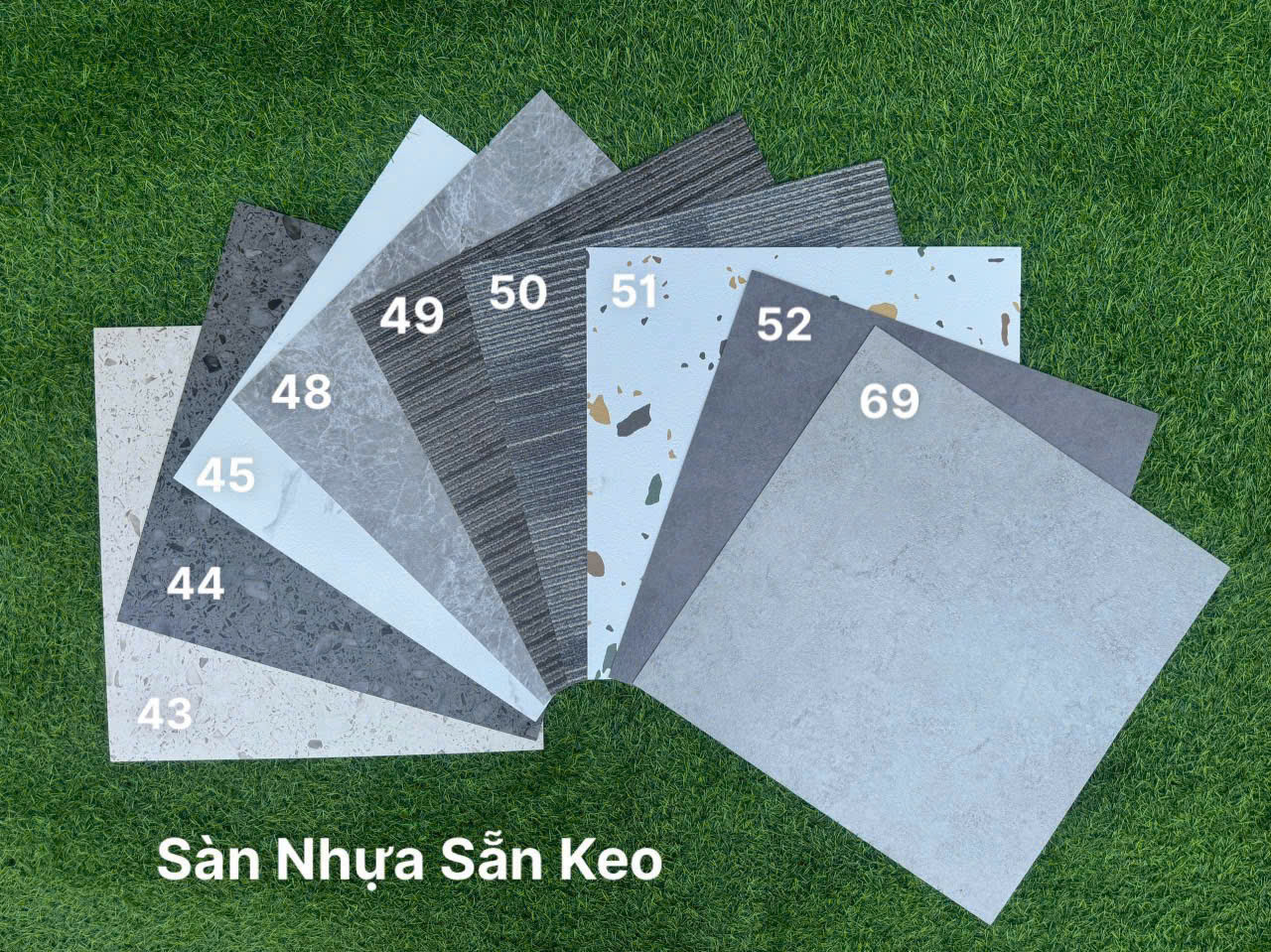 sàn nhựa vân bê tông/ vân đá/ vân thảm giá rẻ